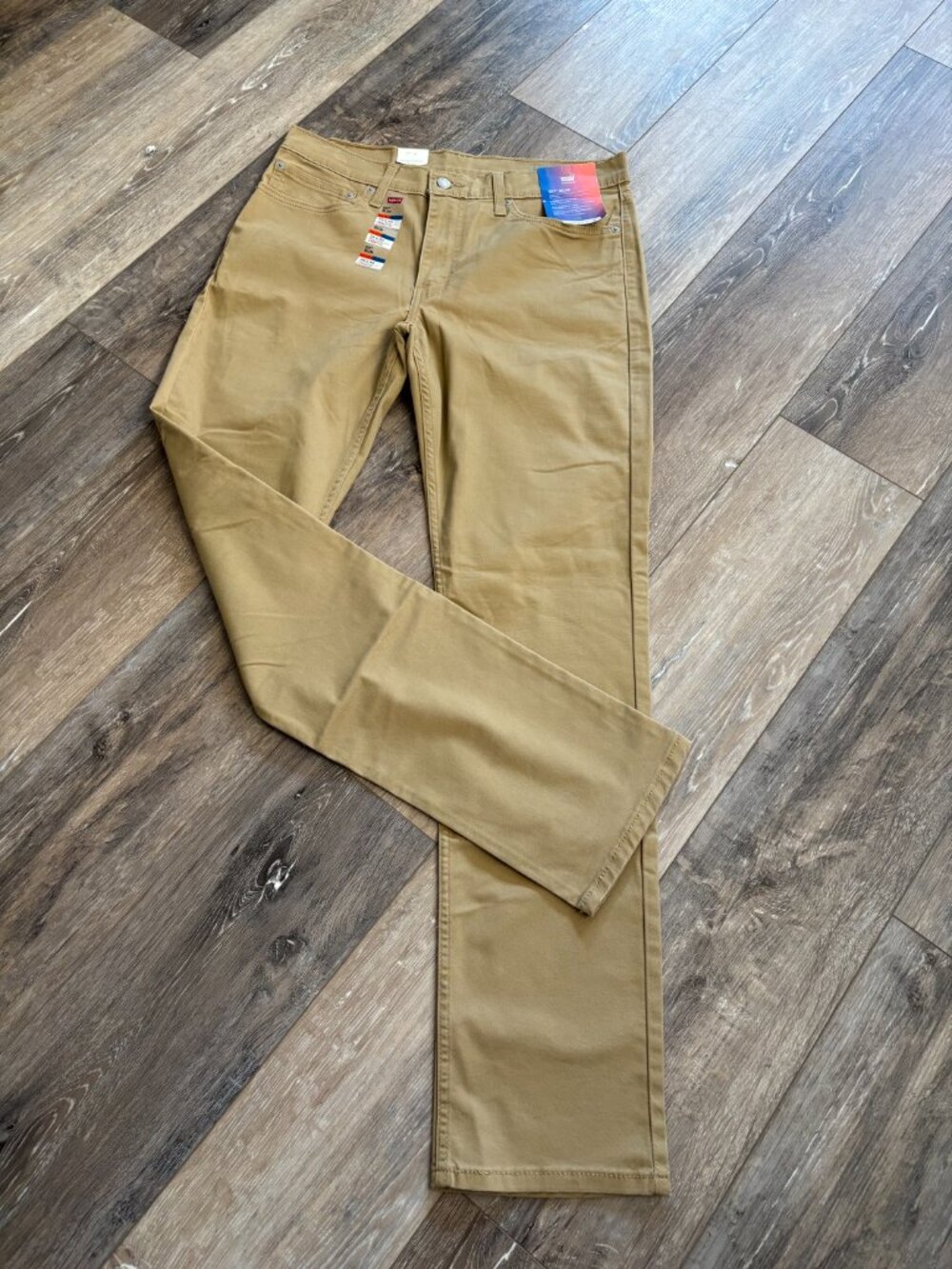 Levi's Performance 511 Slim Stretch All Seasons Tech Beige Denim Jeans 34x34 New